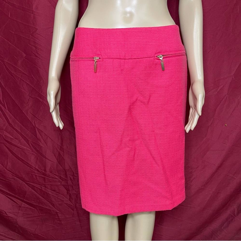East 5th Pink Tweed Pencil Skirt Size 14